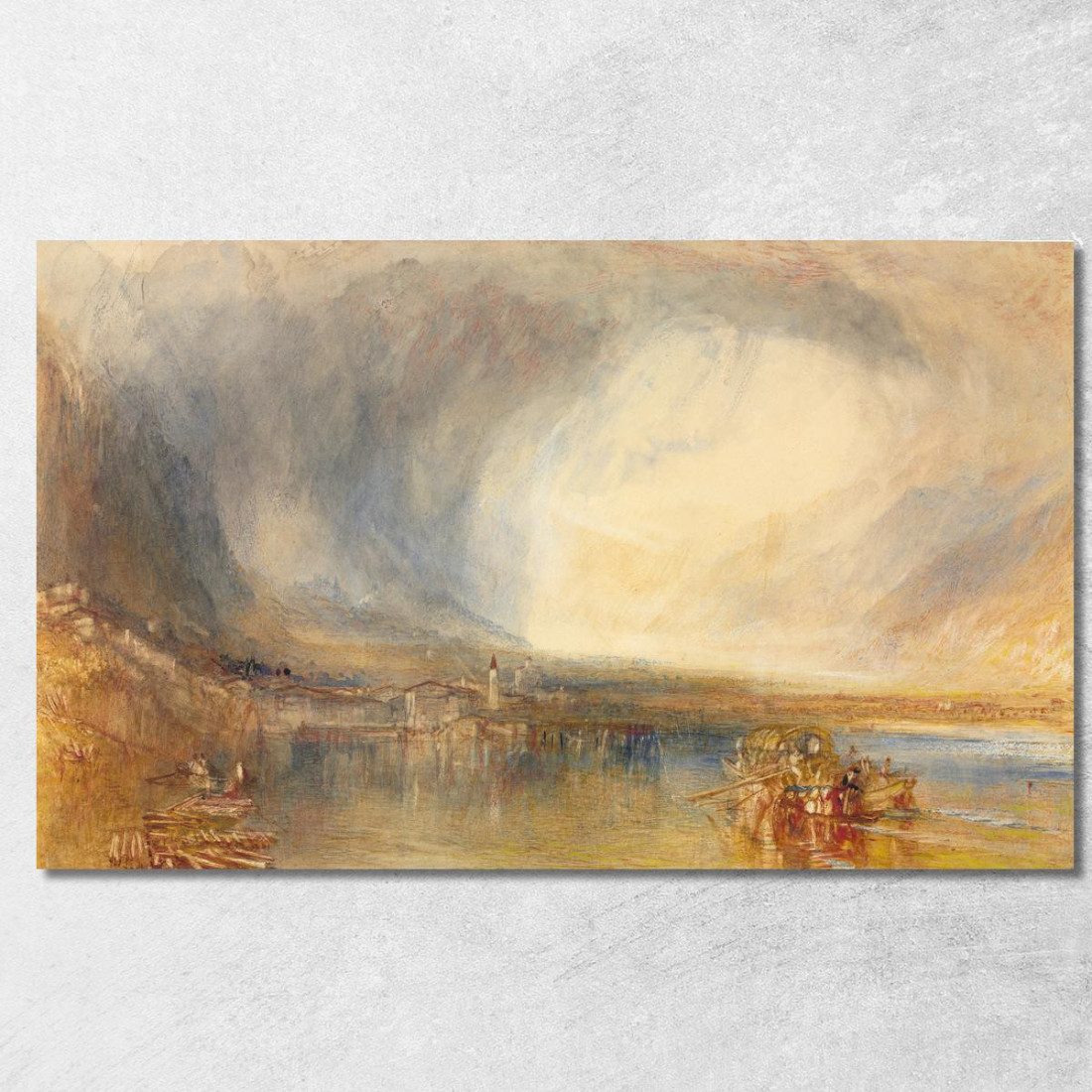 Flüelen Dal Lago Dei Quattro Cantoni Joseph Mallord William Turner jwt47 quadro stampato su tela