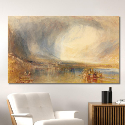 Flüelen Dal Lago Dei Quattro Cantoni Joseph Mallord William Turner jwt47 quadro stampato su tela