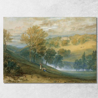 Gledhow Sala Yorkshire Joseph Mallord William Turner jwt53 quadro stampato su tela