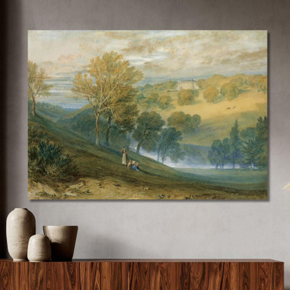 Gledhow Sala Yorkshire Joseph Mallord William Turner jwt53 quadro stampato su tela