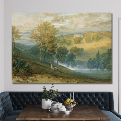 Gledhow Sala Yorkshire Joseph Mallord William Turner jwt53 quadro stampato su tela