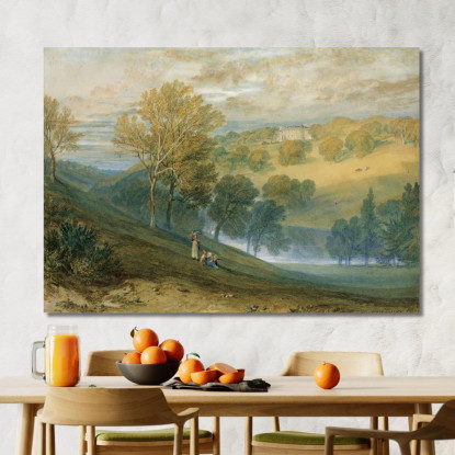 Gledhow Sala Yorkshire Joseph Mallord William Turner jwt53 quadro stampato su tela