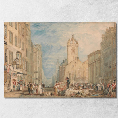 High Street Edimburgo Joseph Mallord William Turner jwt57 quadro stampato su tela