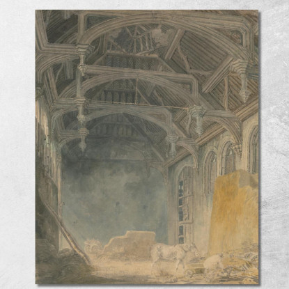 Interno Del Palazzo Di St. John A Eltham Joseph Mallord William Turner jwt61 quadro stampato su tela