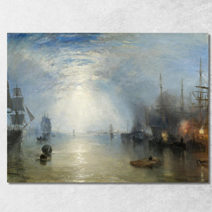 Chiglia Che Si Solleva Tra I Carboni Al Chiaro Di Luna Joseph Mallord William Turner jwt63 quadro stampato su tela