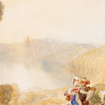 Lago Albano Italia Joseph Mallord William Turner jwt64 quadro stampato su tela