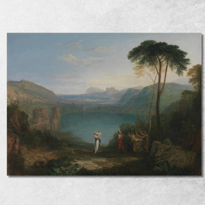 Lago Averno_ Enea E La Sibilla Cumana Joseph Mallord William Turner jwt65 quadro stampato su tela