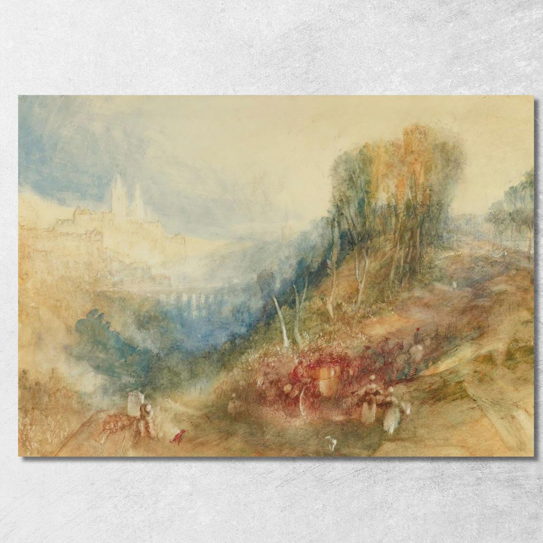Losanna Da Ovest Joseph Mallord William Turner jwt67 quadro stampato su tela