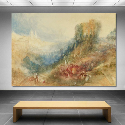 Losanna Da Ovest Joseph Mallord William Turner jwt67 quadro stampato su tela