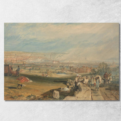 Leeds Joseph Mallord William Turner jwt68 quadro stampato su tela
