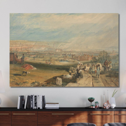 Leeds Joseph Mallord William Turner jwt68 quadro stampato su tela