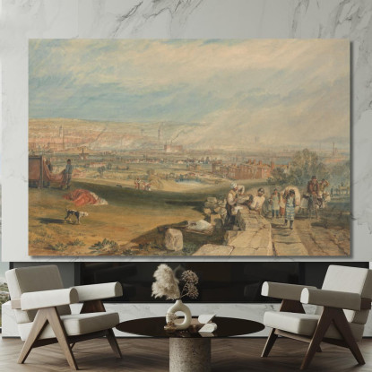 Leeds Joseph Mallord William Turner jwt68 quadro stampato su tela