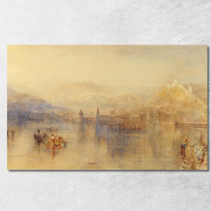 Lucerna Dal Lago Joseph Mallord William Turner jwt73 quadro stampato su tela