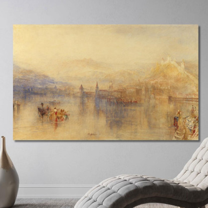 Lucerna Dal Lago Joseph Mallord William Turner jwt73 quadro stampato su tela