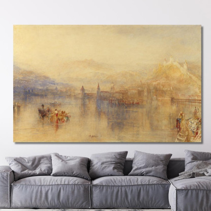 Lucerna Dal Lago Joseph Mallord William Turner jwt73 quadro stampato su tela