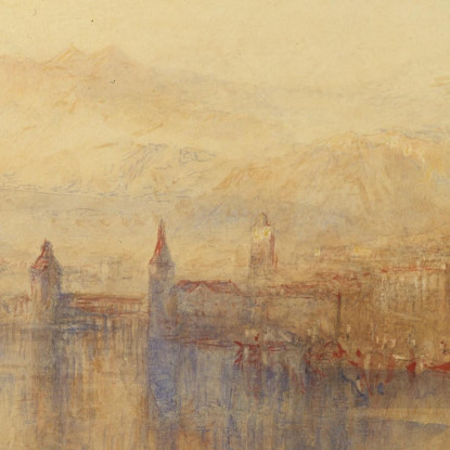 Lucerna Dal Lago Joseph Mallord William Turner jwt73 quadro stampato su tela