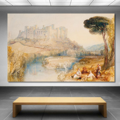Castello Di Ludlow Shropshire Joseph Mallord William Turner jwt74 quadro stampato su tela