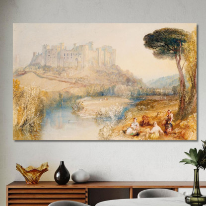 Castello Di Ludlow Shropshire Joseph Mallord William Turner jwt74 quadro stampato su tela