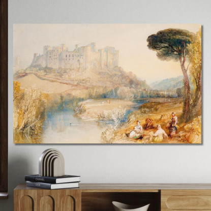 Castello Di Ludlow Shropshire Joseph Mallord William Turner jwt74 quadro stampato su tela