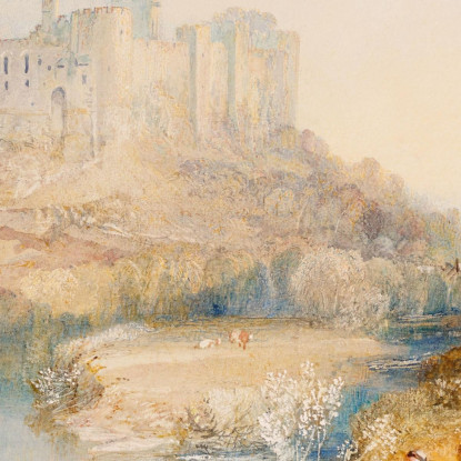 Castello Di Ludlow Shropshire Joseph Mallord William Turner jwt74 quadro stampato su tela