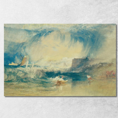 Lyme Regis Dorsetshire Inghilterra Joseph Mallord William Turner jwt77 quadro stampato su tela