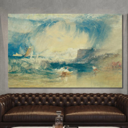 Lyme Regis Dorsetshire Inghilterra Joseph Mallord William Turner jwt77 quadro stampato su tela