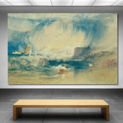 Lyme Regis Dorsetshire Inghilterra Joseph Mallord William Turner jwt77 quadro stampato su tela