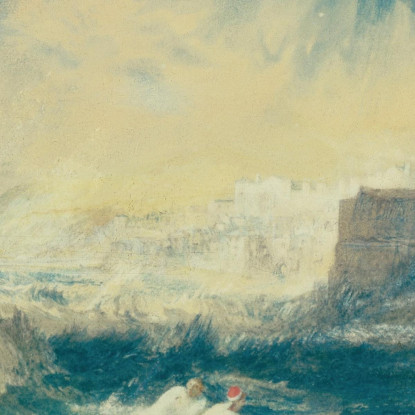 Lyme Regis Dorsetshire Inghilterra Joseph Mallord William Turner jwt77 quadro stampato su tela