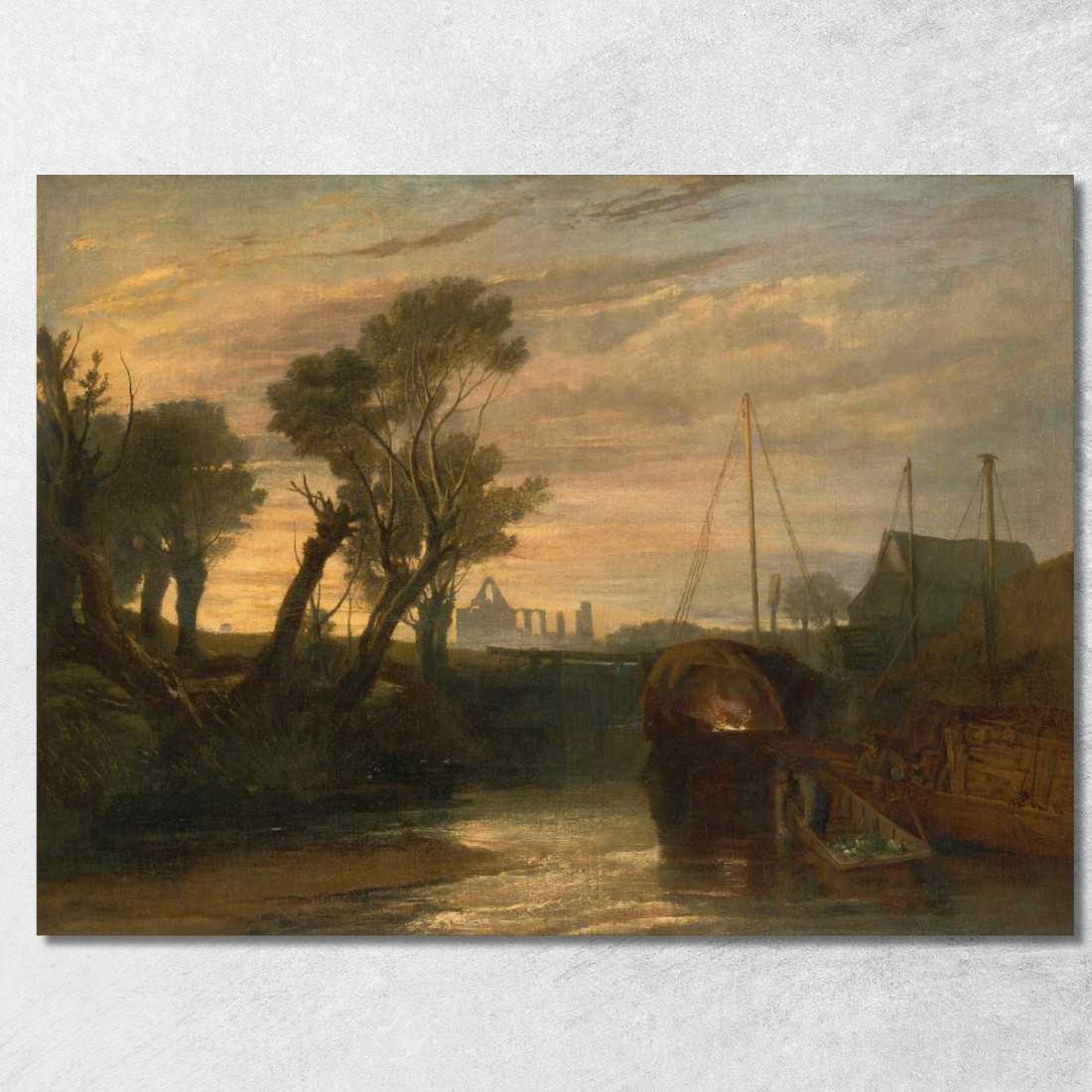 Abbazia Di Newark Joseph Mallord William Turner jwt85 quadro stampato su tela