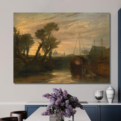 Abbazia Di Newark Joseph Mallord William Turner jwt85 quadro stampato su tela