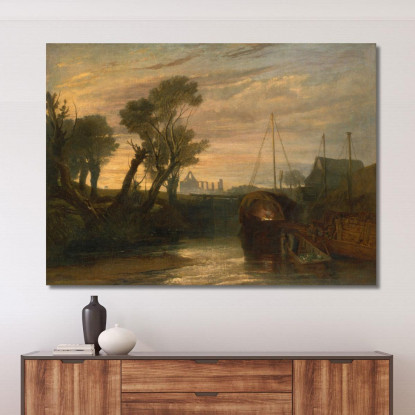 Abbazia Di Newark Joseph Mallord William Turner jwt85 quadro stampato su tela