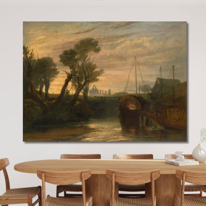 Abbazia Di Newark Joseph Mallord William Turner jwt85 quadro stampato su tela