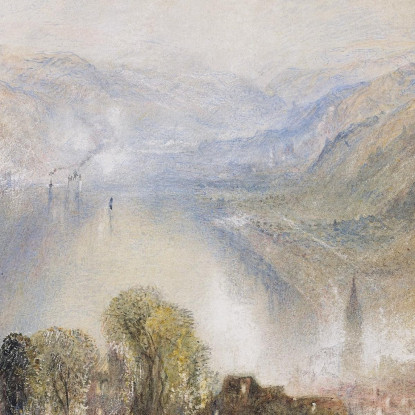 Oberwesel Joseph Mallord William Turner jwt88 quadro stampato su tela