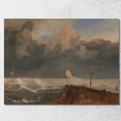 Porto Ruysdael Joseph Mallord William Turner jwt92 quadro stampato su tela