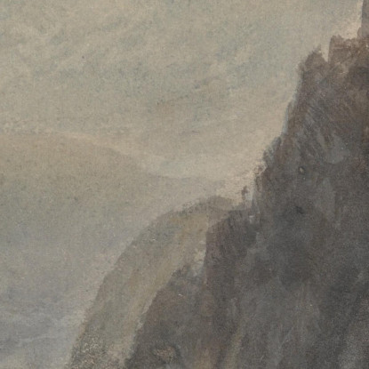 Rheinfels Punta Su Katz E Gourhausen Joseph Mallord William Turner jwt94 quadro stampato su tela