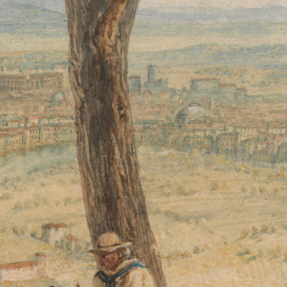 Roma Da Monte Mario Joseph Mallord William Turner jwt96 quadro stampato su tela