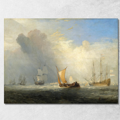 Traghetto Di Rotterdam Joseph Mallord William Turner jwt97 quadro stampato su tela