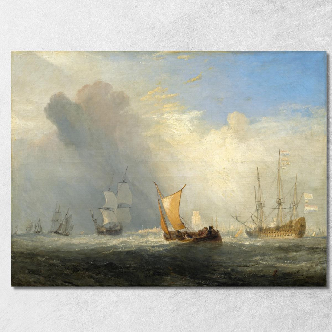 Traghetto Di Rotterdam Joseph Mallord William Turner jwt97 quadro stampato su tela