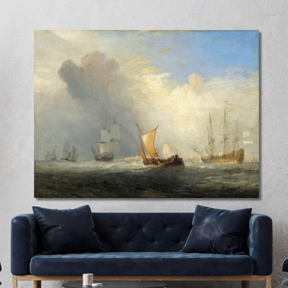 Traghetto Di Rotterdam Joseph Mallord William Turner jwt97 quadro stampato su tela