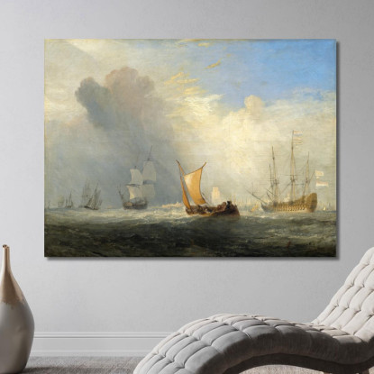 Traghetto Di Rotterdam Joseph Mallord William Turner jwt97 quadro stampato su tela