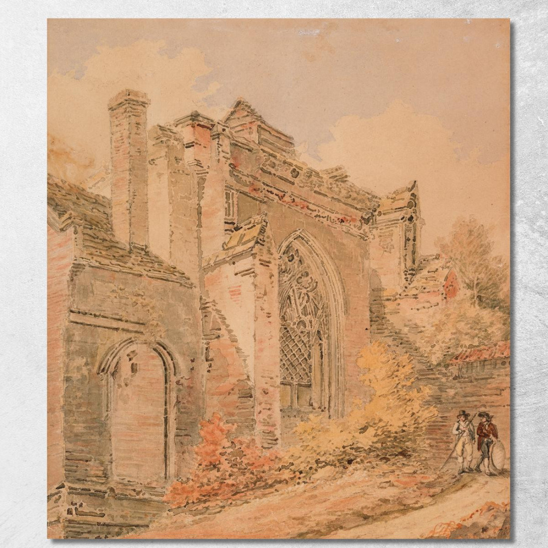Abbazia Di Saint Albans Hertfordshire Joseph Mallord William Turner jwt98 quadro stampato su tela