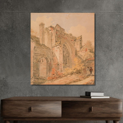 Abbazia Di Saint Albans Hertfordshire Joseph Mallord William Turner jwt98 quadro stampato su tela