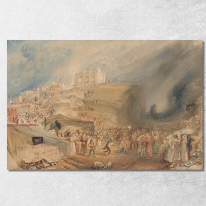 Collina Di Santa Caterina Guildford Surrey Joseph Mallord William Turner jwt100 quadro stampato su tela