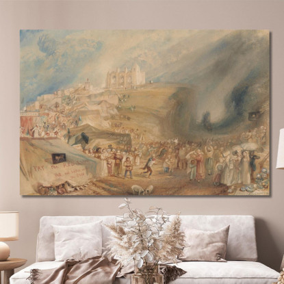 Collina Di Santa Caterina Guildford Surrey Joseph Mallord William Turner jwt100 quadro stampato su tela