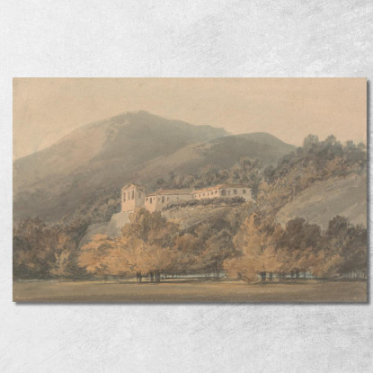 Santa Lucia A Convent Near Caserta Joseph Mallord William Turner jwt102 quadro stampato su tela