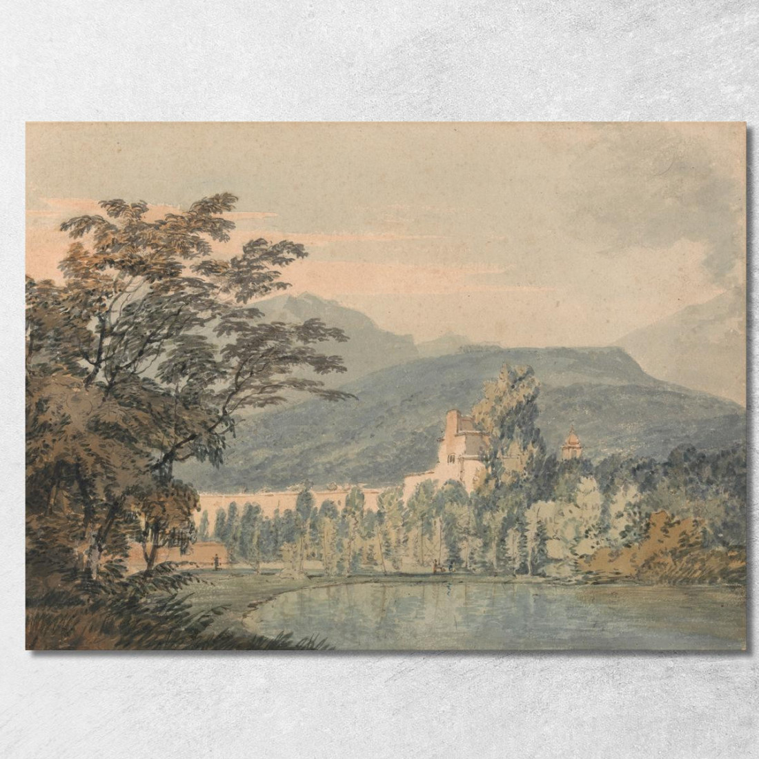 La Villa Di Sir William Hamilton Joseph Mallord William Turner jwt109 quadro stampato su tela