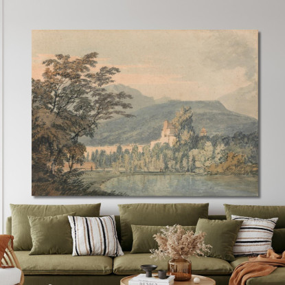 La Villa Di Sir William Hamilton Joseph Mallord William Turner jwt109 quadro stampato su tela