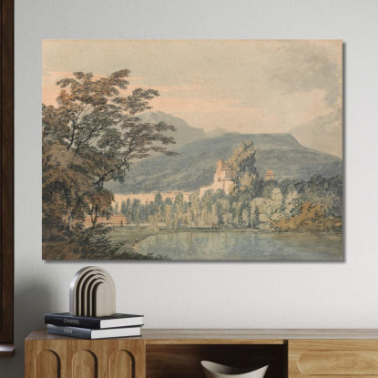 La Villa Di Sir William Hamilton Joseph Mallord William Turner jwt109 quadro stampato su tela