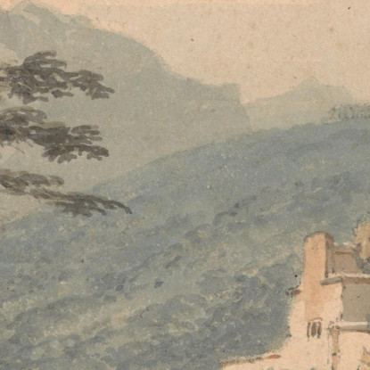 La Villa Di Sir William Hamilton Joseph Mallord William Turner jwt109 quadro stampato su tela