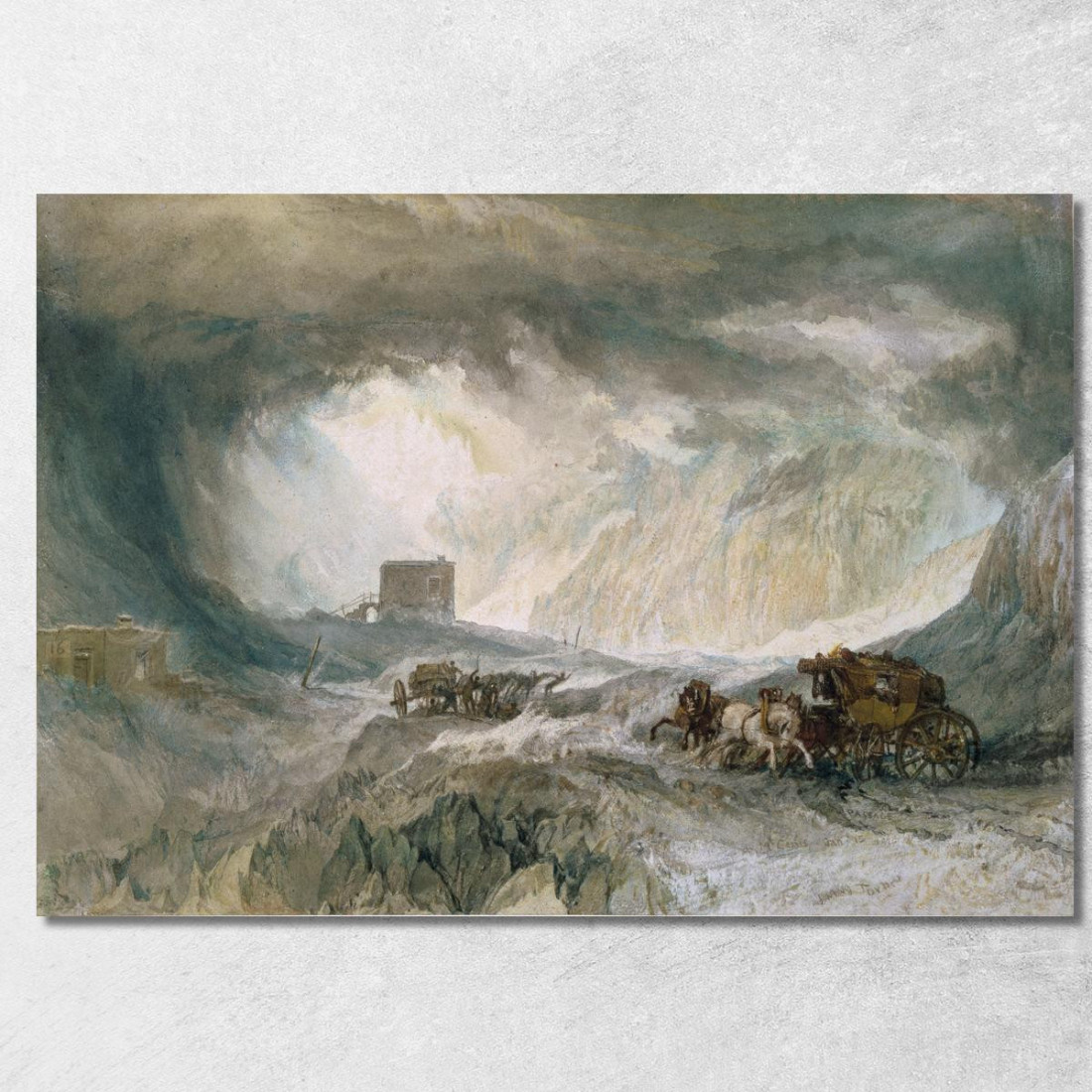Bufera Di Neve Moncenisio Joseph Mallord William Turner jwt112 quadro stampato su tela